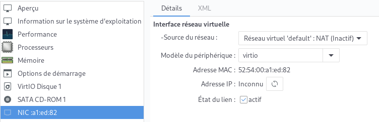 Interface réseau Interface réseau